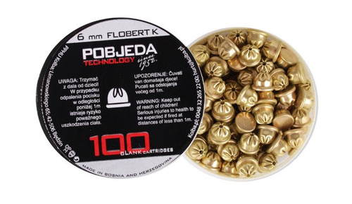 PTG - Akustický amuniton 6 mm Short Flobert K - 100 ks