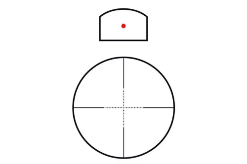 Theta Optics - Puškohled Rhino s mikro červeným bodem - 4x32 - černý - THO-10-011608