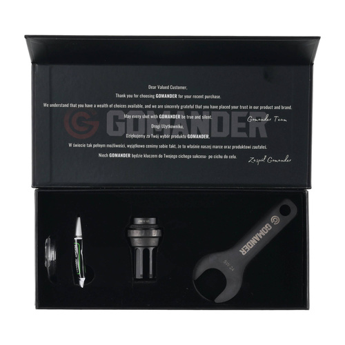 Gomander - Kompenzátor plamene Quadron Evo - 7,62 mm - 5/8 "x24 - Černá - TB0.10205