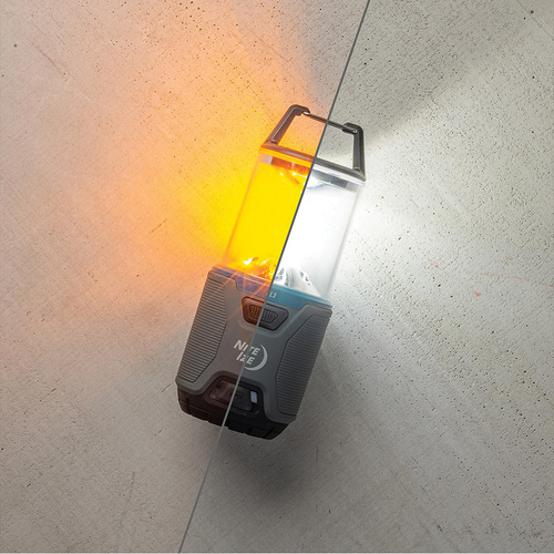 Nite Ize - Nabíjecí kempingové světlo Radiant® RL3™ PowerSwitch™ - 500 lm - šedá / modrá - RL3-03-R8