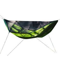 Lesovik - Turistická houpací síť DRAKA s moskytiérou a závěsem SNEKA - Treetop Green
