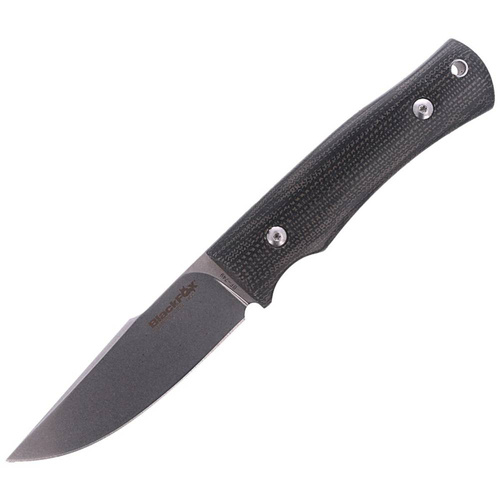 FOX - Taktický nůž Explorator Linen Micarta - 440C - Black - BF-749