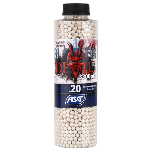 Blaster Devil - Airsoftové kuličky - 0,20 g - 3300 ks - bílé - 19410