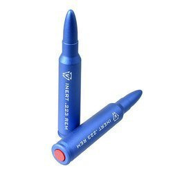 Strike Industries - Hliníková atrapa náboje 5,56x45mm NATO - 2 ks - SI-DR-AL-223-BLU