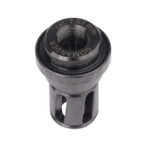 Gomander - Tlumič Tactinox 7,62 QD Lock M26x1,5 + 7,62 Helix S M14x1 LH Muzzle Brake - Cal. 7,62 - černá