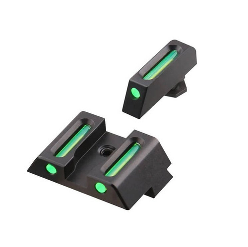 GunPany - Kombinovaná mířidla pro Glock - dlouhá verze - zelená - SCIS-05 