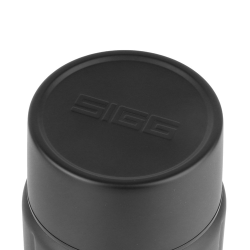 SIGG - Dóza na potraviny s miskou a vidličkou z drahokamu Obsidián - 0,75 l - černá - 8734.20