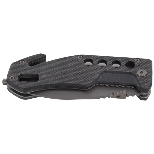 FOX - Nůž BlackFox Drop Point Rescue Folder- Black - BF-115
