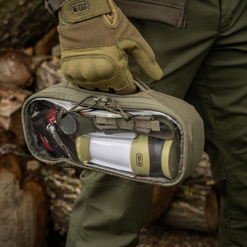M-Tac - Průhledné pouzdro Elite Medium - střední - zelená Ranger - 10147023-M