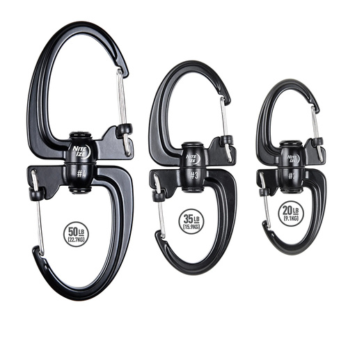 Nite Ize - S-Biner 360 SlideLock Dual Carabiner #2 - černá - SBLR2-01-R3