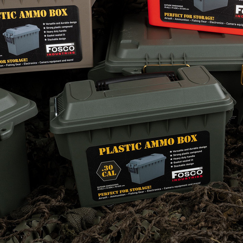 Fosco Industries - Krabička na náboje .30 cal - 4,5 l - Polymer - Zelená - 465203