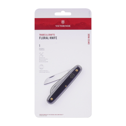 Victorinox - Kapesní nůž Floral Knife - Sheepsfoot - 1.4410 - Černá - 3.9050.3B1