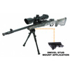 Leapers - Střelecká dvojnožka UTG® s držákem Picatinny QD - 8,7-10,6" - černá - TL-BP69SQ