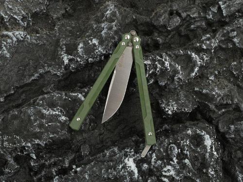 Ganzo - Nůž Balisong Firebird G766 Butterfly - 440C - zelený - G766-GR
