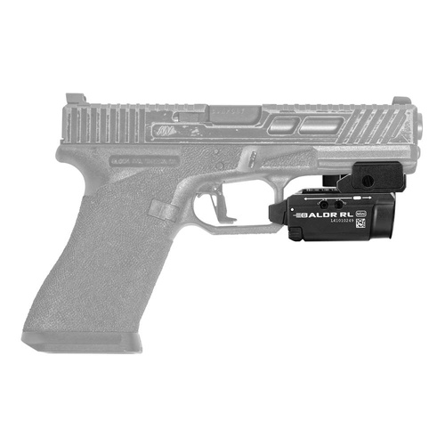 Olight - Zbraňové LED světlo s laserovým zaměřovačem BALDR RL MINI - 600 lumenů - černé