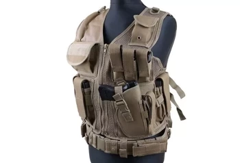 GFC Tactical - Taktická vesta KAM-39 - hnědá - GFT-18-001855