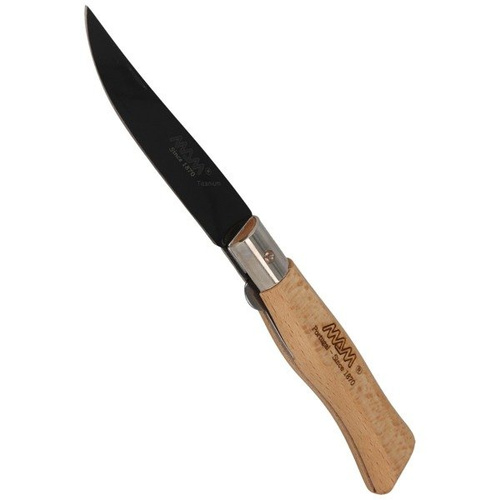 MAM - Zavírací nůž Black Titanium Beech Wood 90 mm - 2109