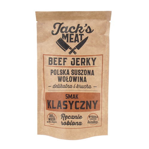 Jack's MEAT - Sušené hovězí maso - Classic - 104 kcal - 30 g