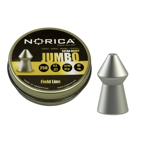 Norica - Jumbo Extra Heavy Airgun Pellets - 4,5 mm - 250 nábojů