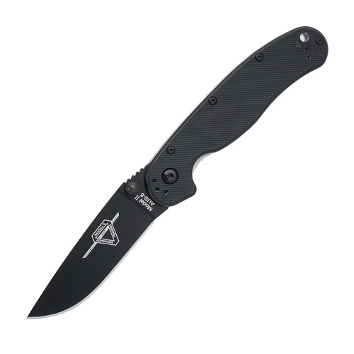 Ontario - Zavírací nůž RAT II - Liner Lock - Black - 8861BP