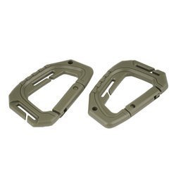 Mil-Tec - Taktická karabina MOLLE - Polymer - 2 kusy - OD Green - 15922501