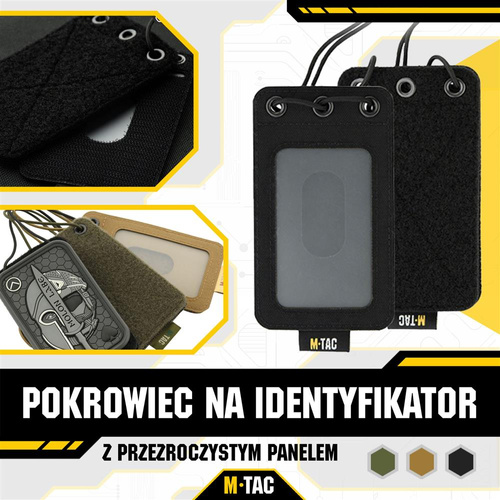 M-Tac - Držák na odznaky s průhledným panelem - černý - 10131002