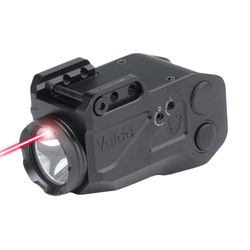 Vaide - Taktická LED svítilna na zbraň s laserem Kompaktní škrabka Combo - 500 lumenů - černá - VAPLL-R01