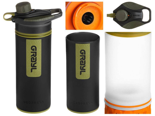 Grayl - GeoPress filtrační láhev na vodu - 710 ml - černá / zelená - 400-BLK