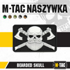 M-Tac - 3D nášivka - Vousatá lebka - černá / bílá - 51113236