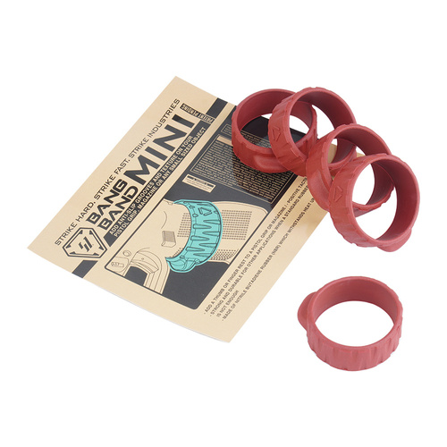 Strike Industries - Bang Band Mini Set - 5 ks - červená - SI-BANGBAND-34MM-RED