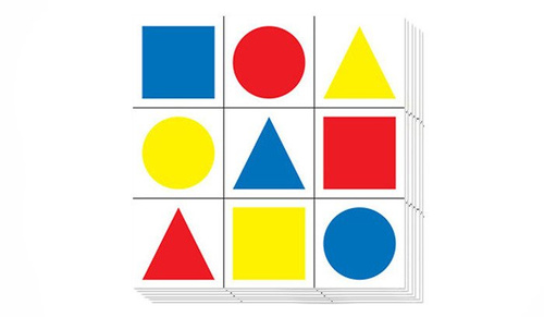 Geometrické figury Terč - 10 ks