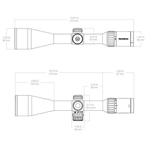 Vector Optics - Puškohled Continental x6 2,5-15x56i - G4 Fiber - Černá - SCOM-47