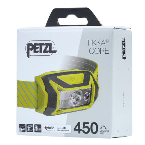 Petzl - Nabíjecí čelová svítilna LED Tikka Core - 450 lm - žlutá - E067AA03