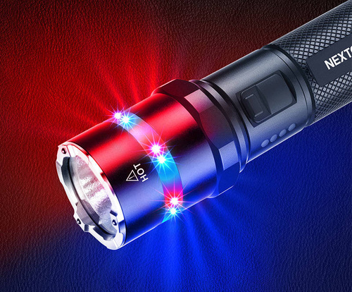 NEXTorch - LED taktická svítilna P84 s baterií 4800 mAh - 3000 lm - černá - P84
