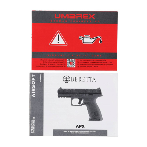 Umarex - Replika pistole ASG Beretta APX RDO 6 mm - BB Gas - černá - 2.6515