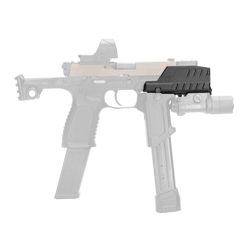Strike Industries - Štít proti výbuchu Hyper pro pistole SMC Alfa/Bravo - Černý - SI-SMC-BS-S