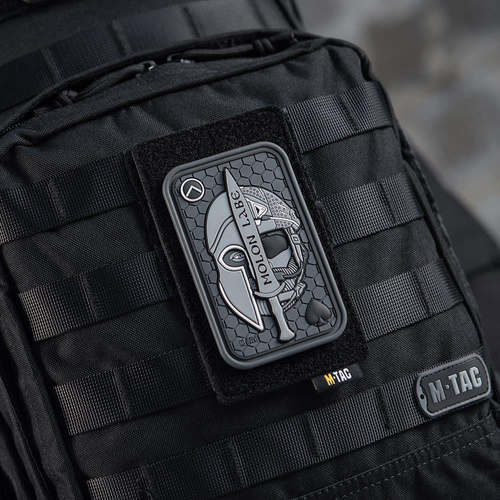 M-Tac - Morální nášivka - Molon Labe Ace 3D PVC - šedá - 51127011.
