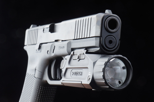 Holosun - Taktická zbraňová svítilna Plus - 20 000 cd - zelený laser - Černá - P.ID Plus