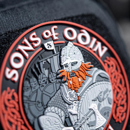 M-Tac - 3D PVC nášivka Sons of Odin - černá/červená - 51137233