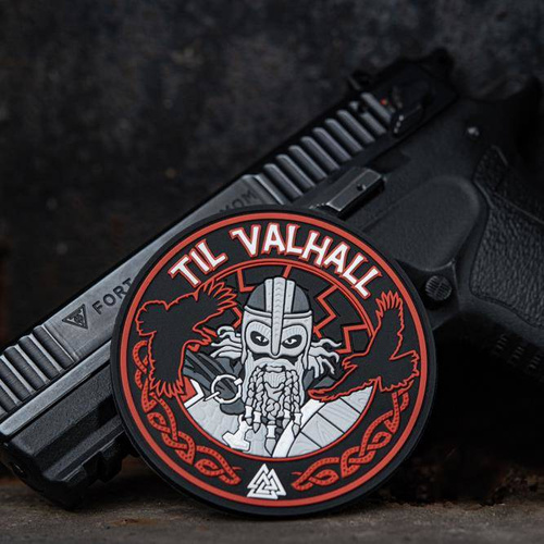 M-Tac - 3D PVC nášivka Til Valhall - černá / červená - 51142332