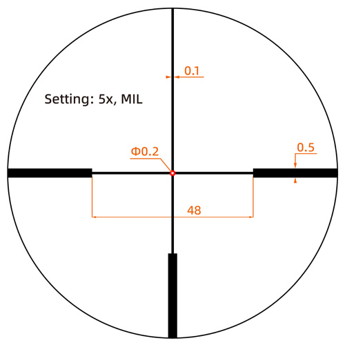 Vector Optics - LPVO Scope Forester 1-5x SFP - 30 mm - G4 Fibre - Černá - SCOC-54