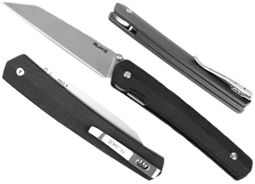Ruike - Zavírací nůž P865-B - černý - 340-025