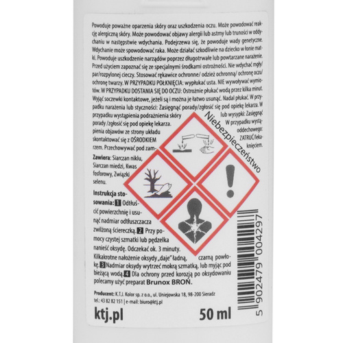 KTJ - Systém černění za studena Oxyda - tekutý - 50 ml - OKS05