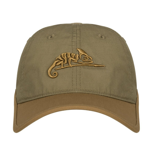 Helikon - Kšiltovka s logem - PolyCotton Ripstop - černá / olivově zelená - CZ-LGC-PR-0102B