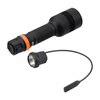 Walther - HFC1 LED taktická svítilna s baterií 3200 mAh a gelovým spínačem Remote Switch - 1000 lm - černá - 3.7145