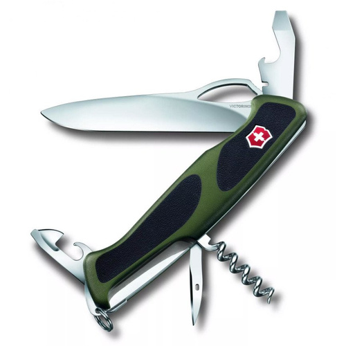 Victorinox - Kapesní nůž RangerGrip 61 - zelená/černá - 0.9553.MC4
