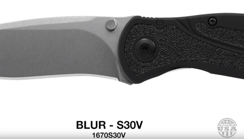 Kershaw - Taktický nůž Blur 1670S30V - S30V - Black - 1670S30V