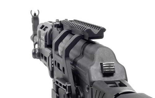 UTG - Boční držák s lištou Picatinny a M-LOK® pro AK - QD - černý - MT-UAK01
