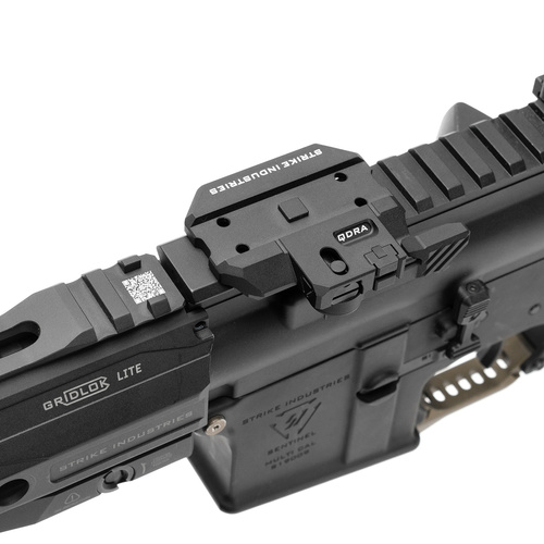Strike Industries - Držák QD pro kolimátory T1/T2 - Picatiny - Černý - SI-T1-QDRA-BK
