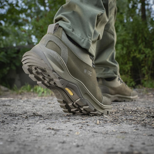 M-Tac - Patrol R Tactical Sneakers - kůže - olivová - 30203901